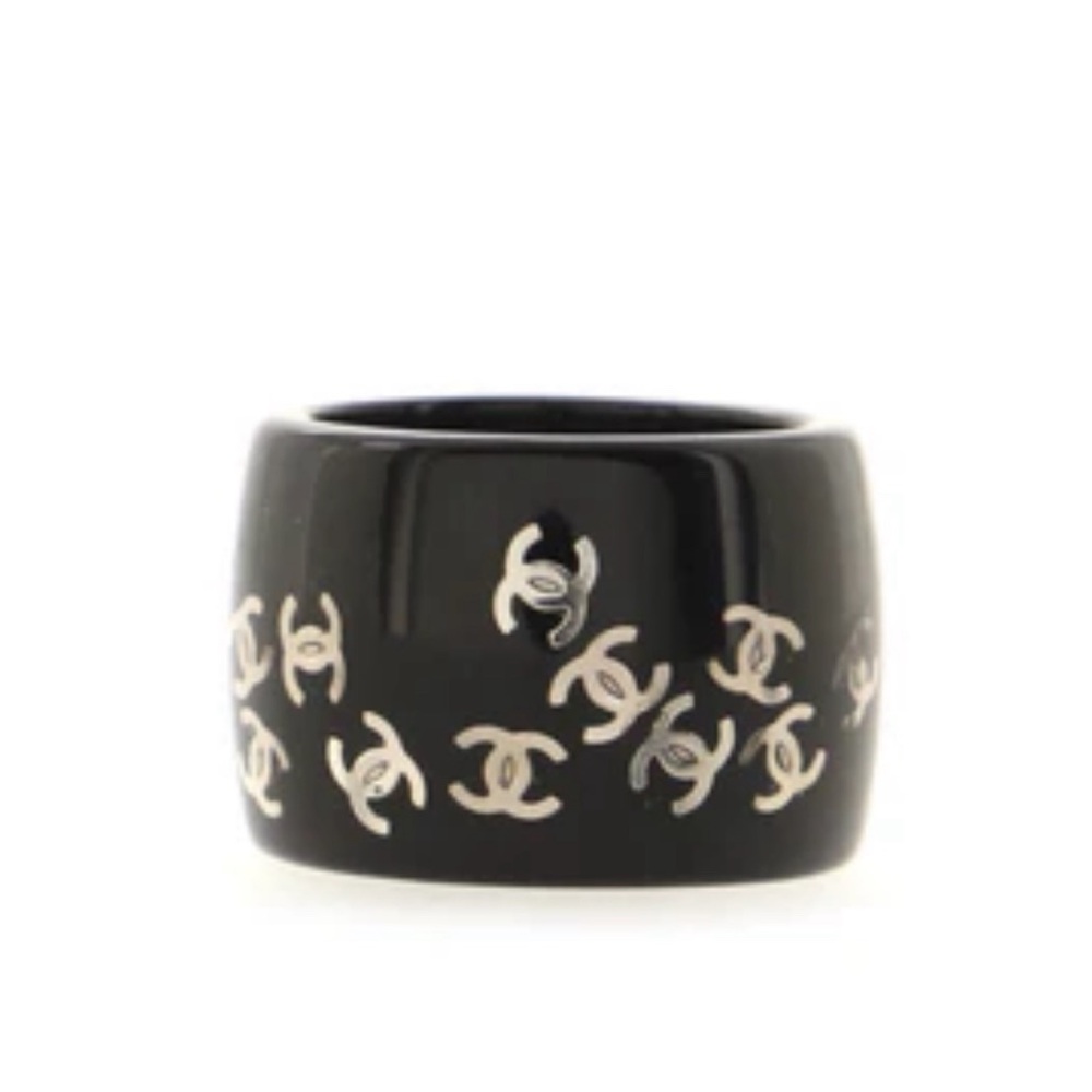 Chanel CC Band Ring Resin